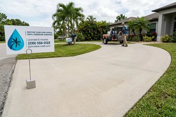Driveway & Concrete Cleaning project example 2 in Cape Coral
