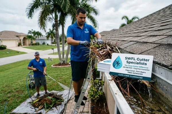 Gutter Cleaning project example 1 in Cape Coral