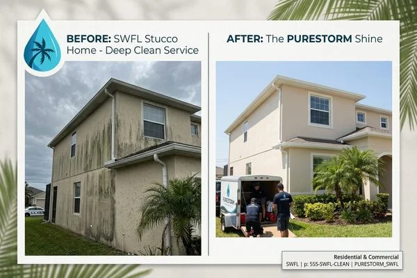 House Washing project example 1 in Cape Coral