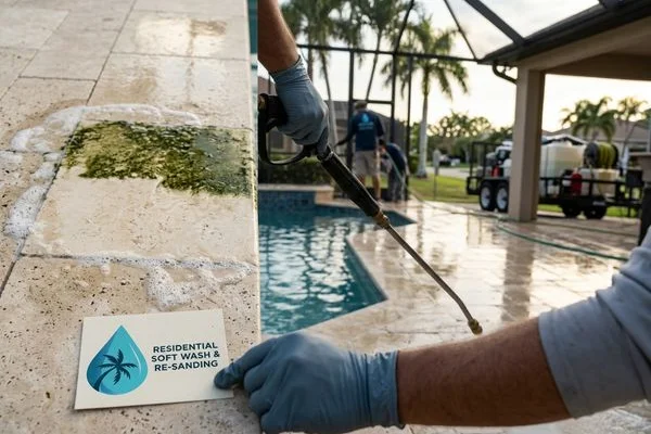 Pool Deck & Lanai Cleaning project example 3 in Cape Coral