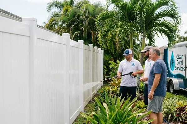 Fence Pressure Washing project example 3 in Cape Coral