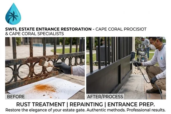 Fence Pressure Washing project example 4 in Cape Coral